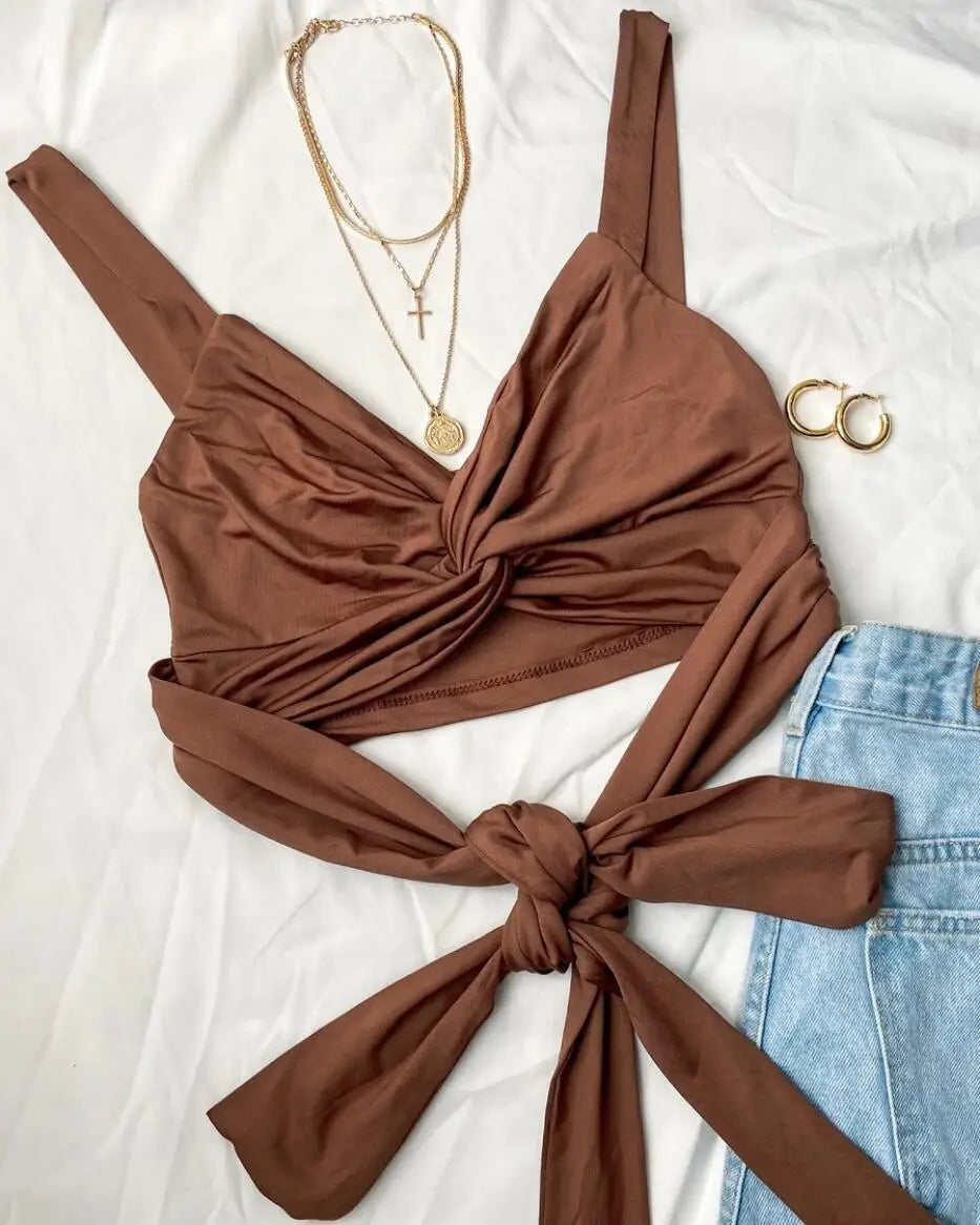 Sleeveless Short Crop Top