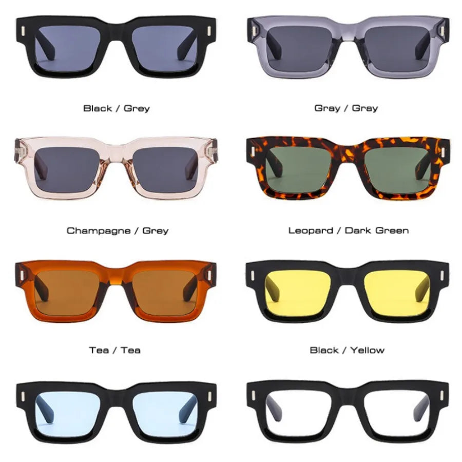 Rim Rectangle Acetate Frame Polarized Sunglasses ( + MORE COLORS)