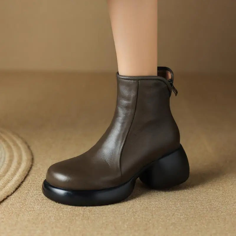 BriBoot® Thick British-Style Leather Boots