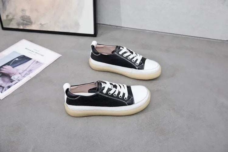 Flat Bottom Lace-up Casual Shoes