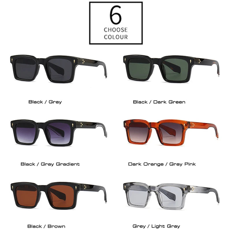 Square Rivets Gradient Sunglasses ( + MORE COLORS)