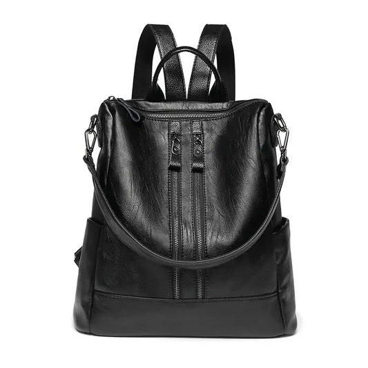 Women's Vintage Leather Backpack