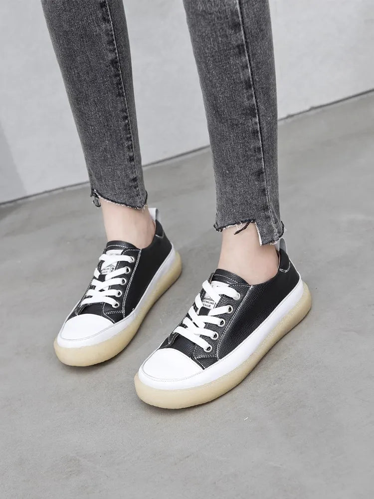 Flat Bottom Lace-up Casual Shoes