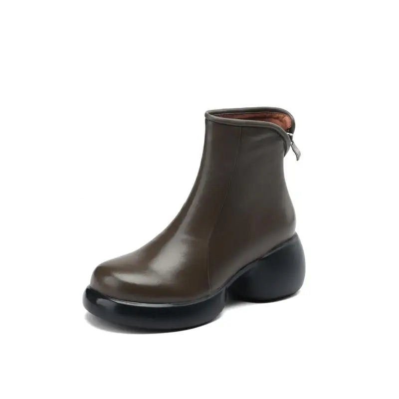 BriBoot® Thick British-Style Leather Boots