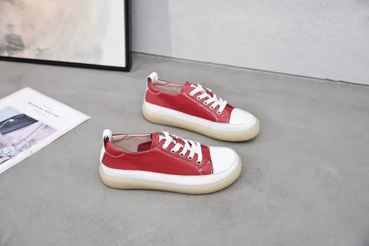 Flat Bottom Lace-up Casual Shoes