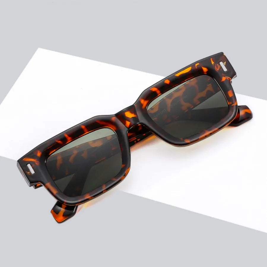 Rim Rectangle Acetate Frame Polarized Sunglasses ( + MORE COLORS)