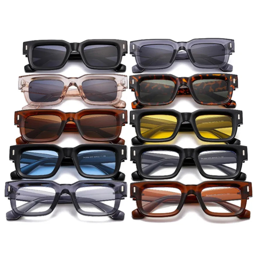 Rim Rectangle Acetate Frame Polarized Sunglasses ( + MORE COLORS)