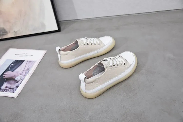 Flat Bottom Lace-up Casual Shoes