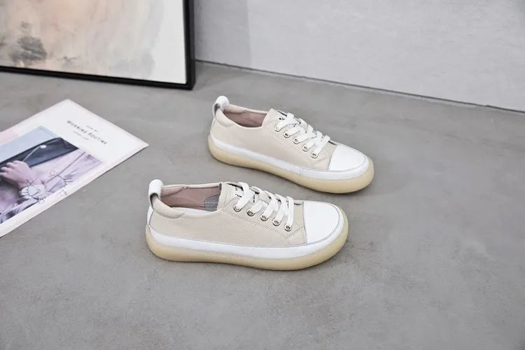 Flat Bottom Lace-up Casual Shoes