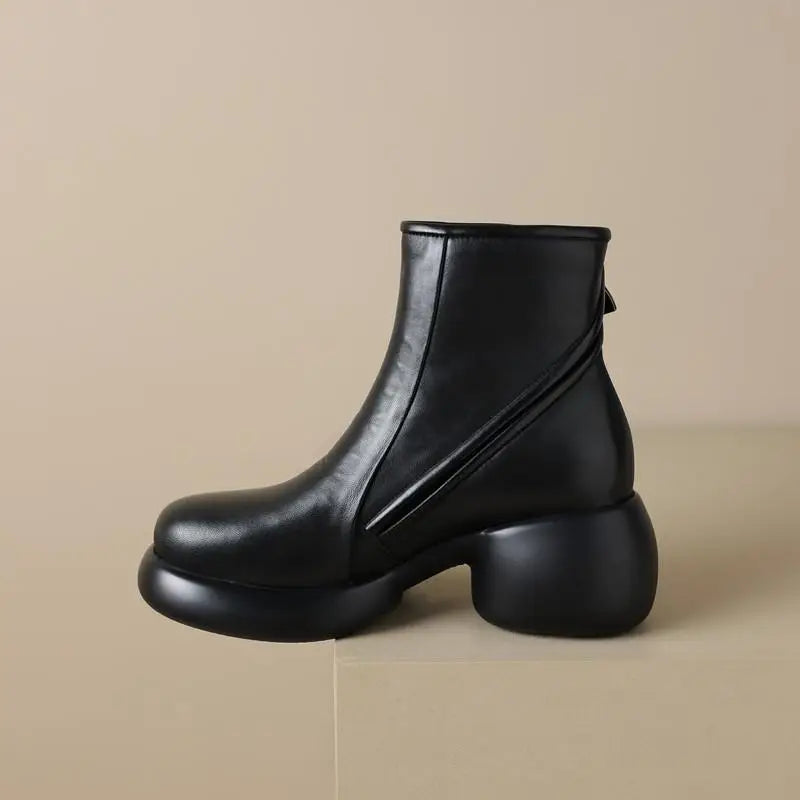 BriBoot® Thick British-Style Leather Boots