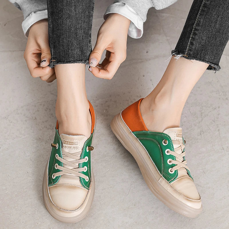 Vulcanized Loafers Slip On Flats Shoes